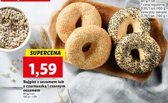 Lidl Bajgiel z czarnuszką i czarnym sezamem oferta