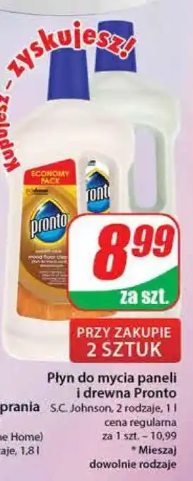 Dino Płyn do drewna orginal pronto czyści i chroni drewno oferta