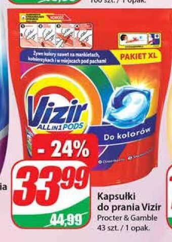 Dino Kapsułki do prania kolorów vizir all in one pods oferta