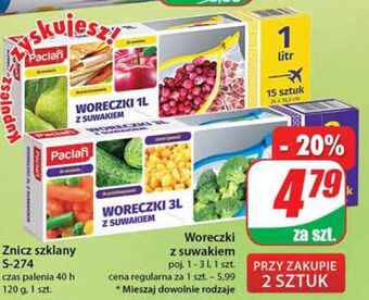 Dino Woreczki uniwersalne z zamkiem 1 l paclan oferta