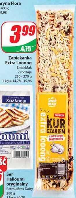 Dino Zapiekanka extra long z kurczakiem i mozzarellą smak mak oferta