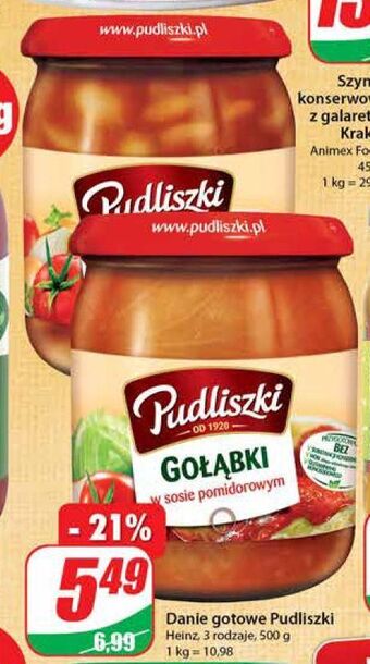 Dino Gołąbki w sosie pomidorowym pudliszki oferta