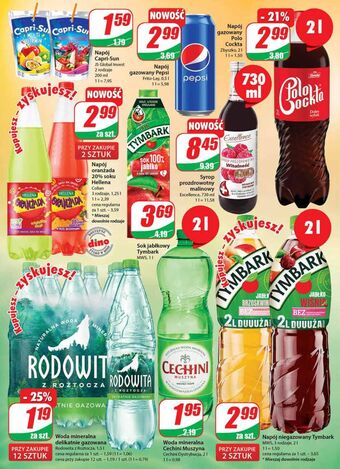 Dino Woda delikatnie gazowana rodowita z roztocza oferta