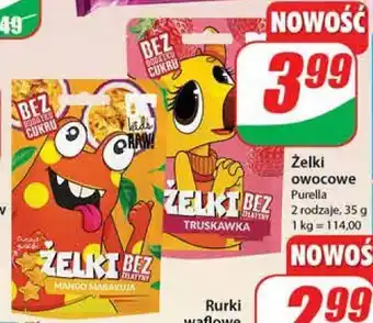 Dino Żelki o smaku truskawka be raw! oferta