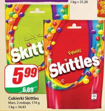 Dino Cukierki crazy sours skittles oferta