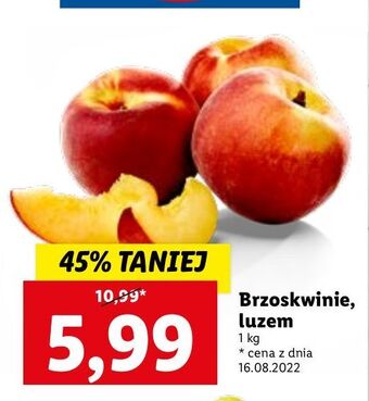 Lidl Brzoskwinie oferta
