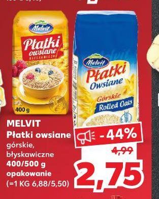 Kaufland Płatki owsiane górskie melvit oferta