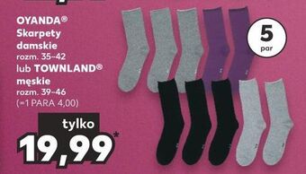 Kaufland Skarpetki męskie krótkie 39-46 townland oferta