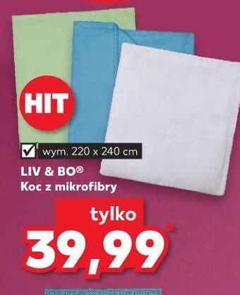 Kaufland Koc z mikrofibry 220 x 240 cm liv & bo oferta