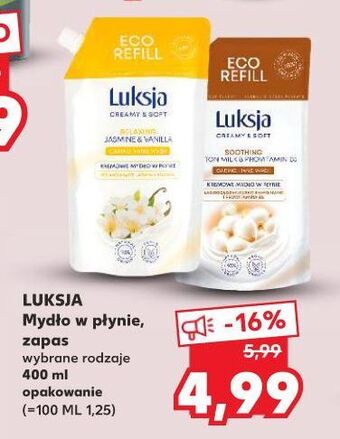 Kaufland Mydło relaxing jasmine & vanilla luksja creamy soft oferta