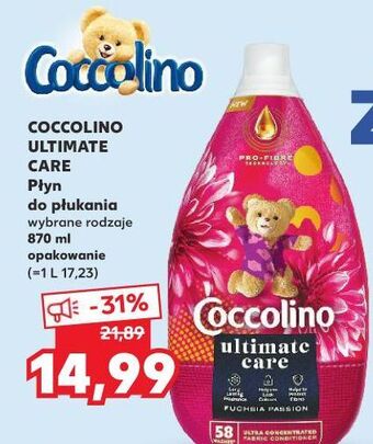 Kaufland Płyn do płukania fuchsia passion coccolino ultimate care oferta