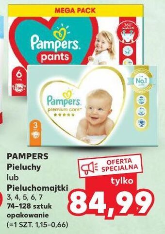 Kaufland Pieluchy dla dzieci 3 pampers premium care oferta