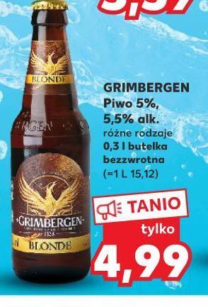 Kaufland Piwo grimbergen blonde oferta