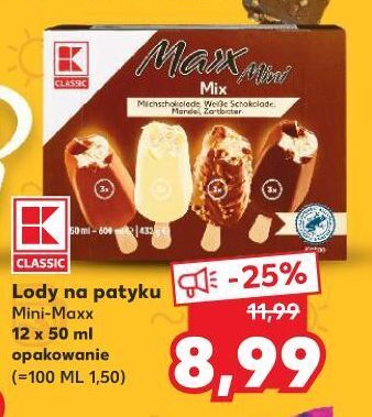 Kaufland Lody k-classic mini-maxx oferta