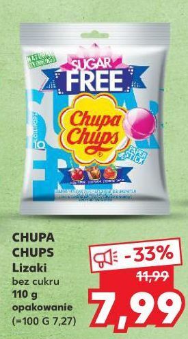 Kaufland Lizaki chupa chups sugar free oferta