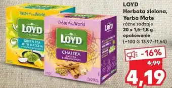 Kaufland Herbata zielona z matcha pineapple & coconut loyd tea the magic experience oferta