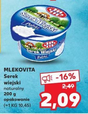 Kaufland Serek wiejski naturalny polski mlekovita oferta