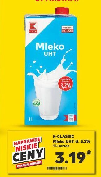 Kaufland Mleko 3.2% k-classic oferta