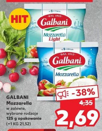 Kaufland Ser mozzarella galbani oferta