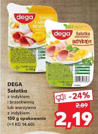 Kaufland Sałatka z indykiem i brzoskwinią dega oferta