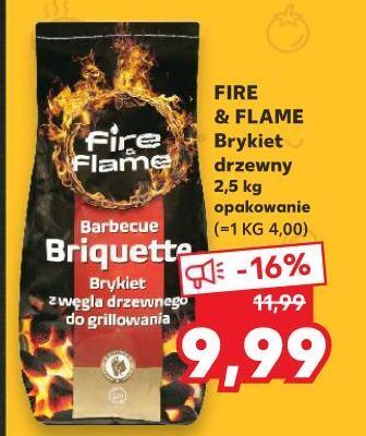 Kaufland Brykiet grillowy fire & flame oferta