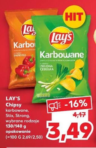 Kaufland Chipsy papryka lay's karbowane oferta