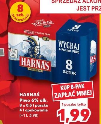 Kaufland Piwo harnaś jasne pełne oferta
