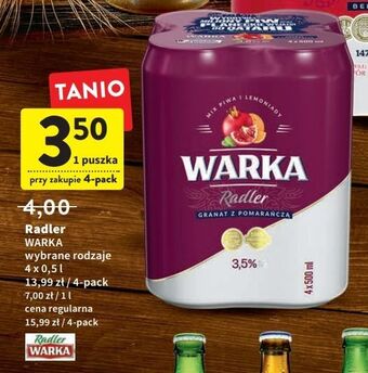 Intermarche Piwo warka radler granat z pomarańczą oferta