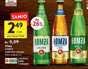 Intermarche Piwo łomża jasne (dawniej export) oferta
