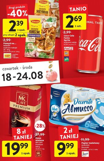 Intermarche Soczystego kurczaka z czosnkiem i ziołami winiary pomysł na ... oferta