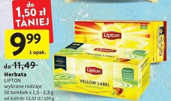 Intermarche Herbata lipton yellow label tea oferta