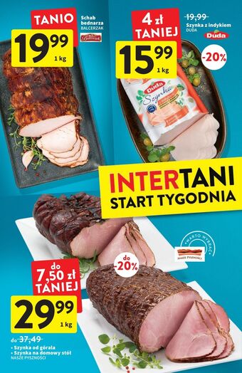 Intermarche Szynka z indykiem prasowana silesia duda oferta