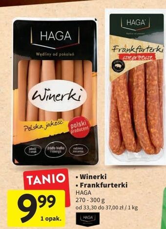 Intermarche Frankfurterki wieprzowe haga oferta