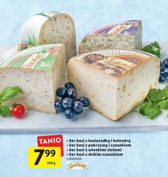 Intermarche Ser kozi pokrzywa z czosnkiem landana oferta