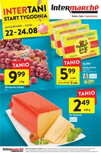 Intermarche Winogrona różowe oferta