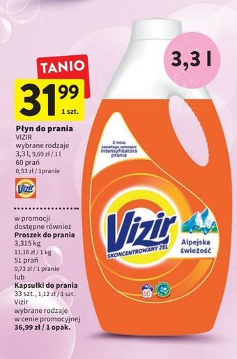 Intermarche Proszek do prania alpine fresh vizir aqua puder oferta