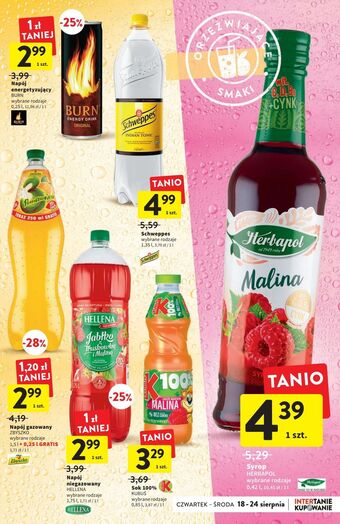 Intermarche Napój zbyszko 3 pomarańcze oferta