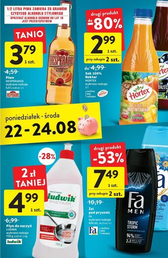 Intermarche Piwo desperados strawberry margarita oferta