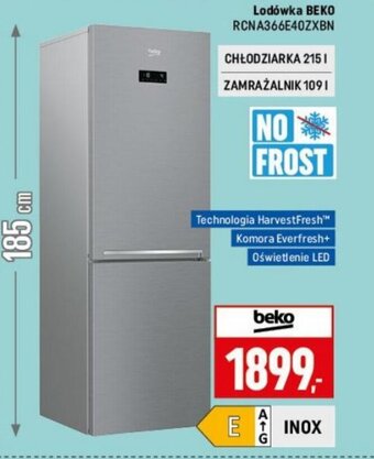 Neopunkt Beko Lodówka RCNA366E40ZXBN oferta