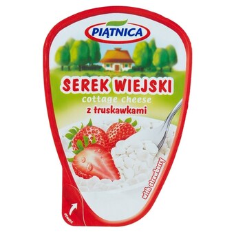 Topaz Piątnica serek wiejski z truskawkami 150 g oferta