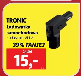 Lidl Ładowarka samochodowa usb tronic oferta