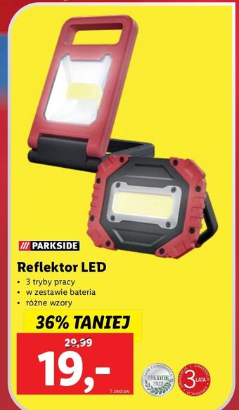 Lidl Reflektor led parkside oferta