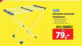 Lidl Suszarka rozsuwana na pranie aquapur oferta