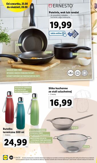 Lidl Patelnia aluminiowa 18 cm ernesto oferta