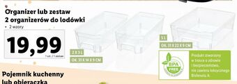 Lidl Organizer do lodówki 5 l ernesto oferta