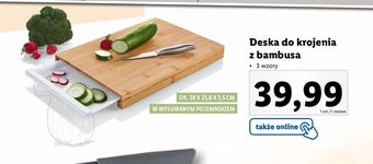 Lidl Deska bambusowa ernesto oferta
