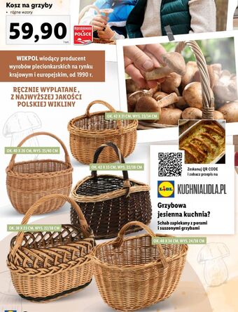 Lidl Kosz na grzyby 42 x 33 cm wikpol oferta