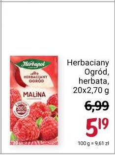 Rossmann Herbata malina herbapol herbaciany ogród oferta
