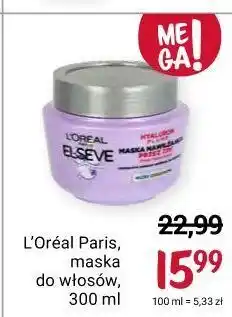 Rossmann Maska do włosów nawilżająca l'oreal elseve hyaluron plump oferta