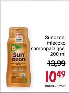 Rossmann Mleczko samoopalające sun ozon oferta